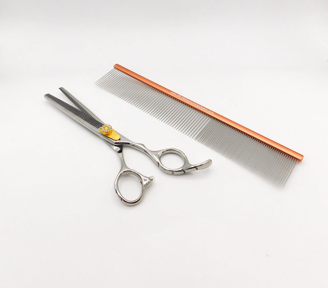 AGS No Line 46T Double Thinner w/ FREE Protype Aluminum Comb