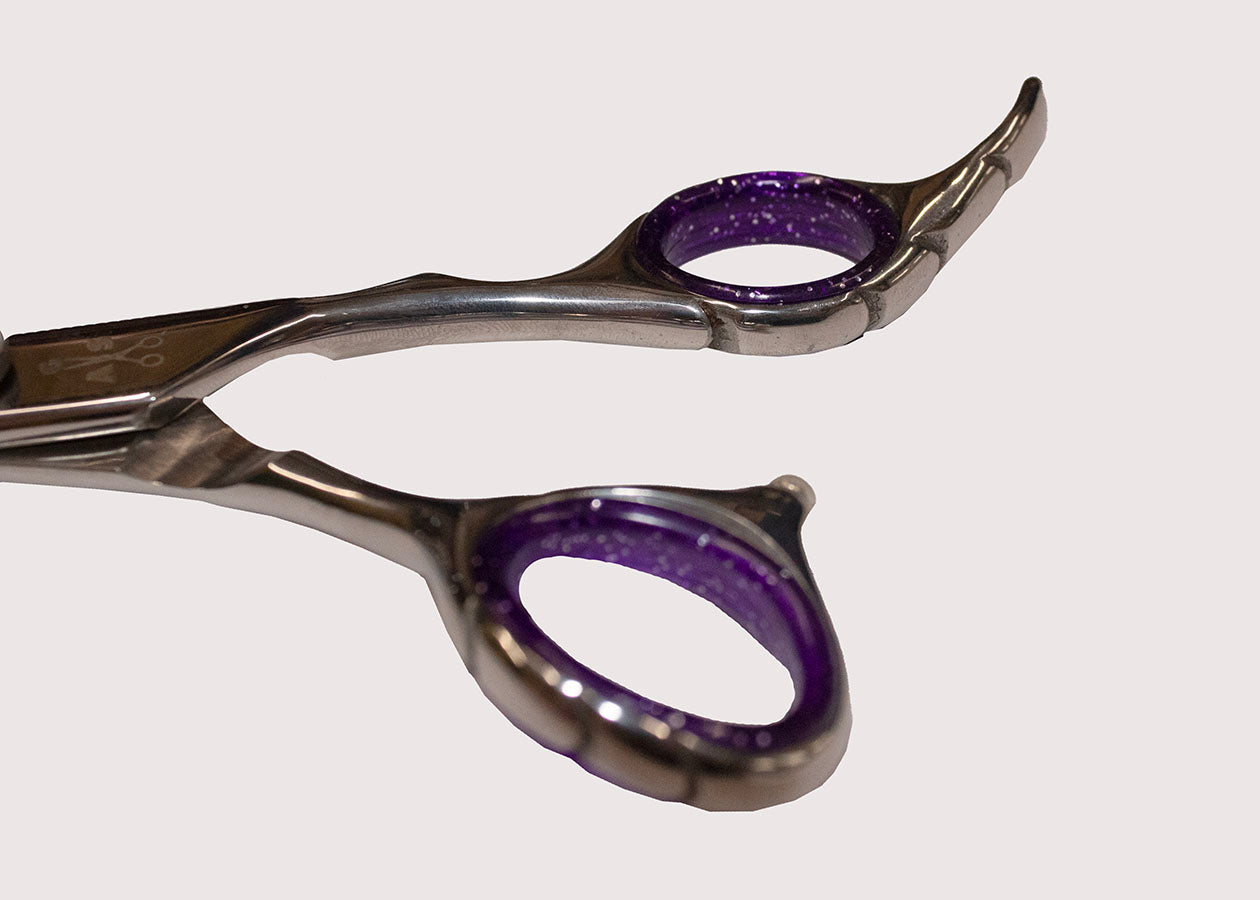Belbel Beuty 8.5" Pet Grooming Scissors Set – Curved & Chunker Thinning Shears For Dogs & Cats