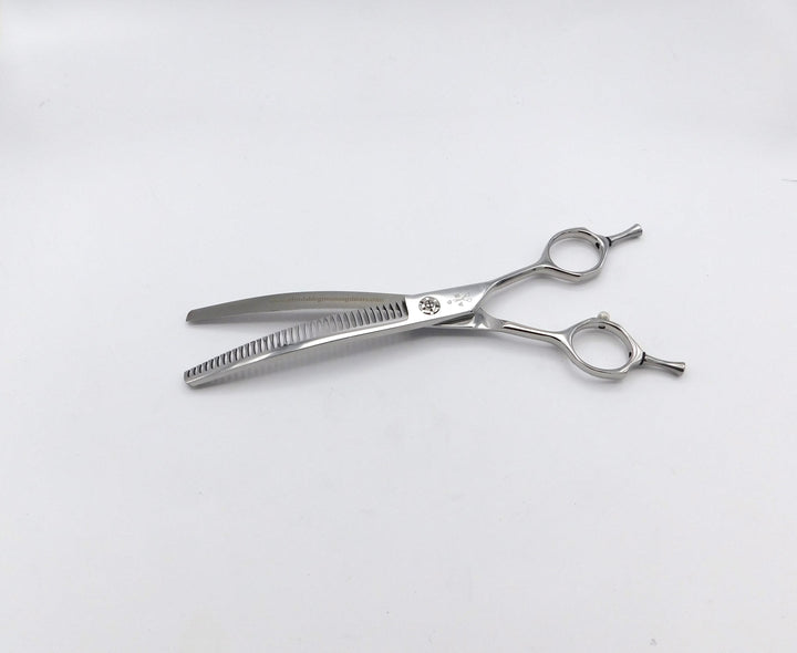 65 7" 35 Tooth Curved Blender Affordable Grooming Shears