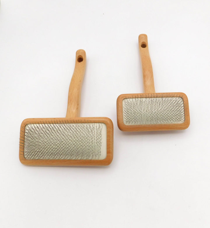 AGS Flat Wooden Slicker Brushes SET