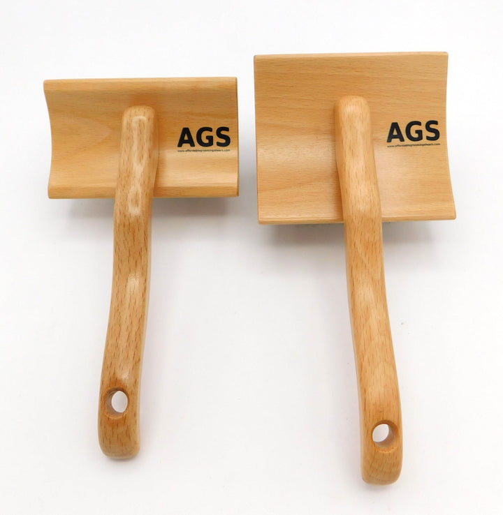 AGS Curved Wood Slicker Brushes SET